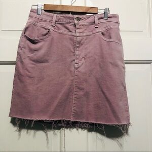 𝅺hollister Ultra High Rise Raw Hem Mini Skirt Size 11
